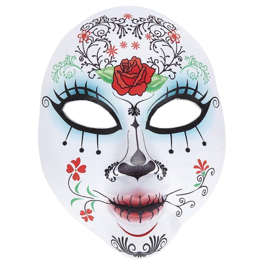 Imágen del artículo de merchandising Amakando Sugar Skull Dia de los Muertos Halloween Mask